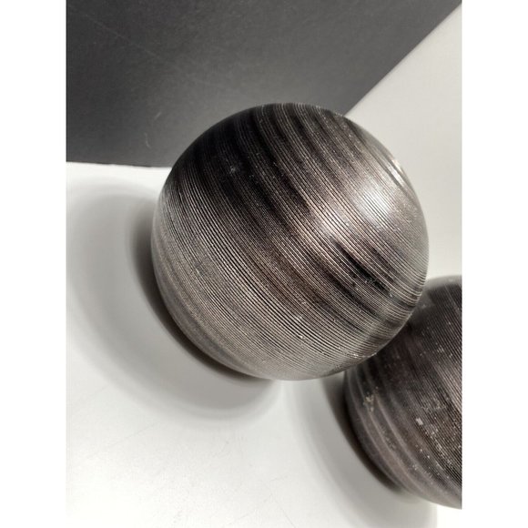 Brown Balls Center piece / Spheres Decor Balls 2 Pcs Decorative - Picture 13 of 14